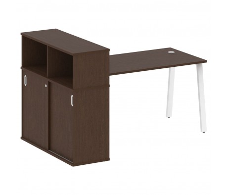 Стол письменный на А-образном м/к с опорным шкафом-купе 181x112x109,8 Metal System