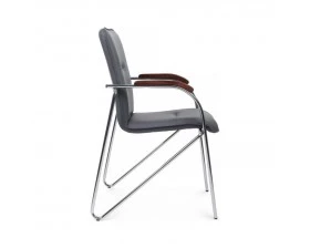 Стул Самба с деревянными подлокотниками SMB-02H Хром гальв. images