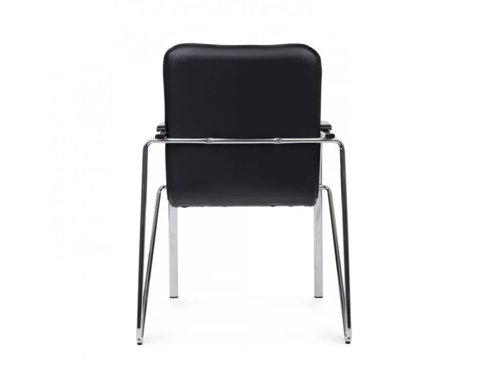 Стул Самба с деревянными подлокотниками SMB-02H Хром гальв.