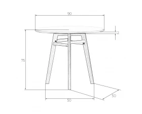 Стол обеденный ALBERT'90 images