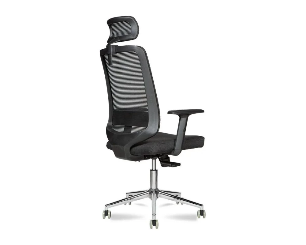 Кресло МГ-27 ХРОМ с подголовником