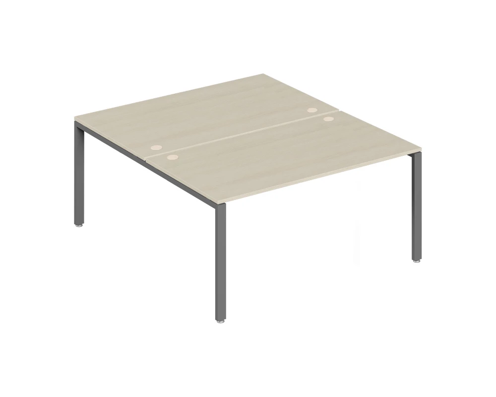 Бенч-система на 2 места 160x147x75 Тренд Метал / Trend Metal Дуб феррара/Антрацит