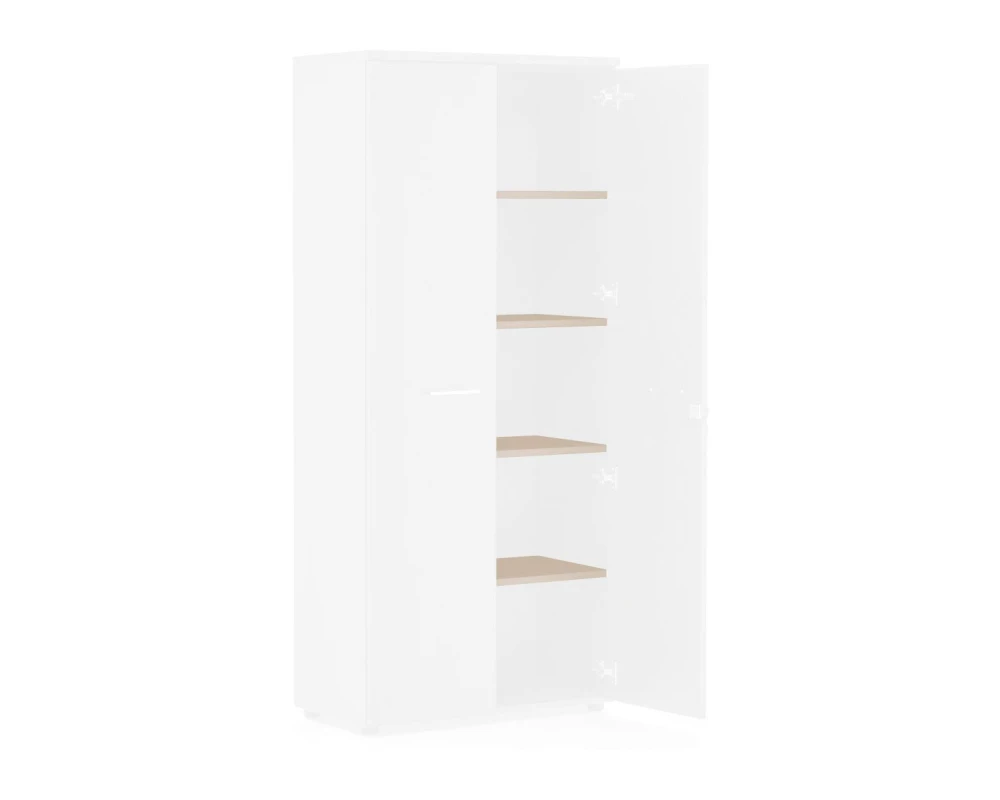 Комплект полок 4 76x38x1,8 Fermo/Rotonda Дуб светлый