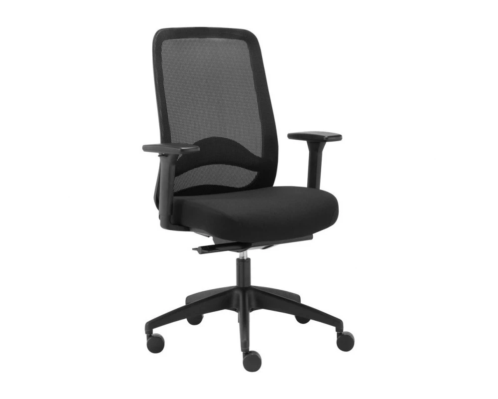 Кресло Carot AS Сетка/Ткань, Черный