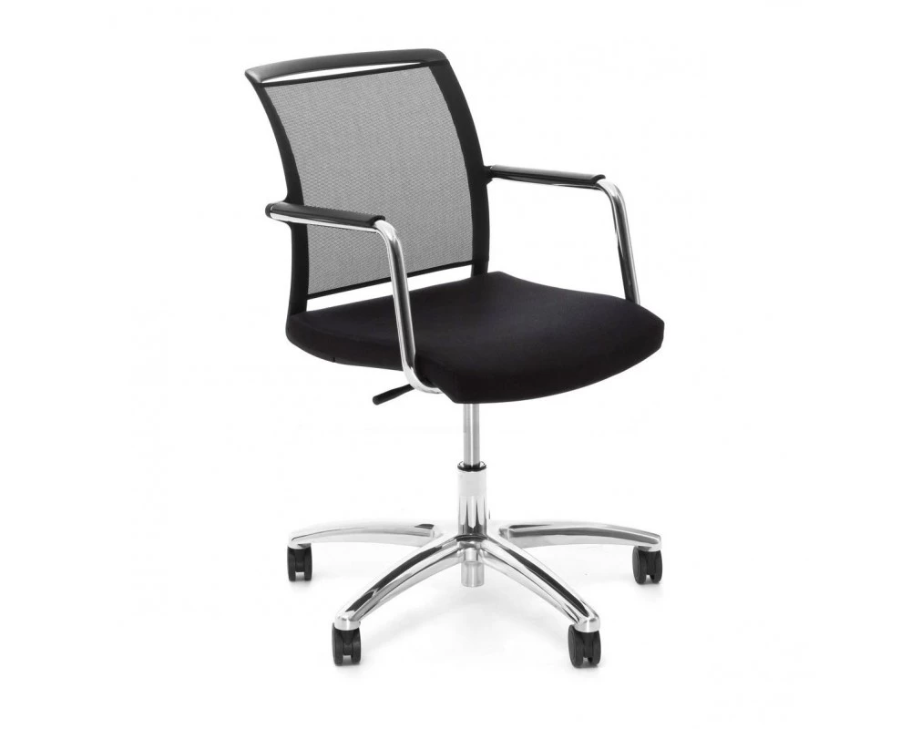 Кресло Magna/G Сетка/Кожа, Черный