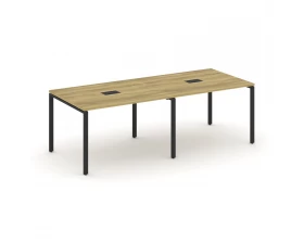 Стол переговорный (2 столешницы) CN.PRG-022 2360x980x750 Concept images