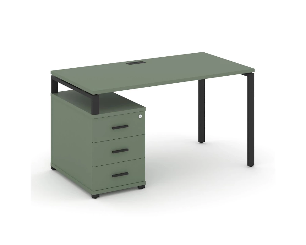 Стол письменный с 1 опорной тумбой CN.SP-301 B 980/1346x720x750 Concept