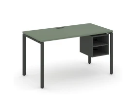 Стол рабочий с подвесной тумбой с 2 открытыми нишами CN.SP-108 1580x720x750 Концепт / Concept images