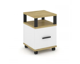 Тумба мобильная 1 распаш. фасад с надставкой CN.TUM-008 B 420x420x615 Concept images