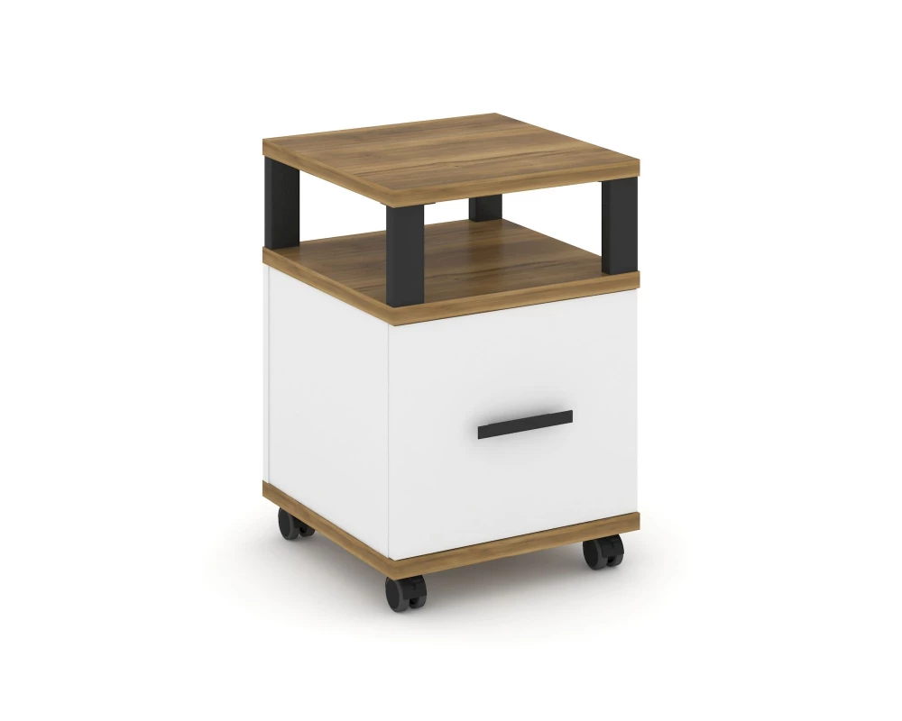 Тумба мобильная 1 распаш. фасад с надставкой CN.TUM-008 B 420x420x615 Concept