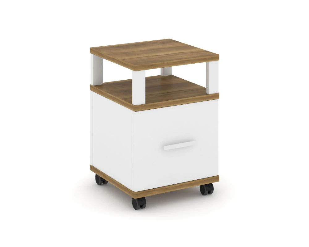 Тумба мобильная 1 распаш. фасад с надставкой CN.TUM-008 W 420x420x615 Concept
