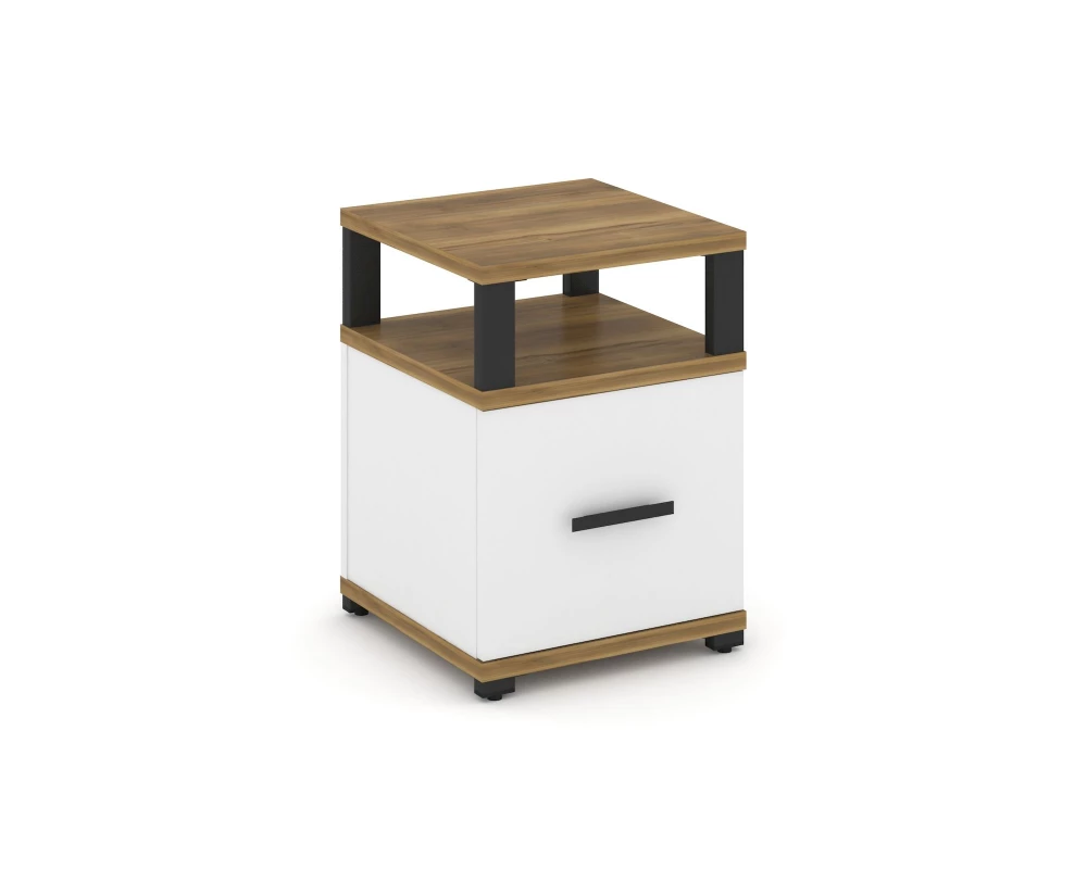 Тумба приставная 1 распаш. фасад с надставкой CN.TUP-005 W 420x420x583 Concept