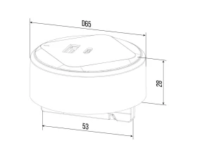 Адаптер трековой розетки USB/Type-C d65 Рива / Riva images