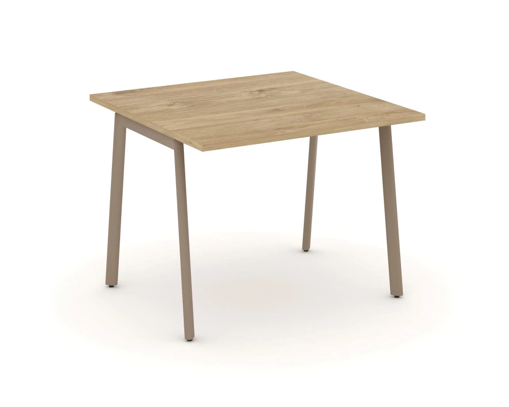 Стол переговорный на плоскоовальной трубе 98x98x75 Estetica