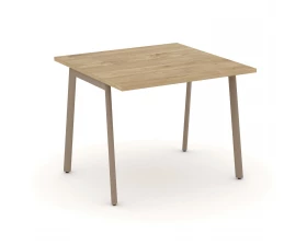 Стол переговорный на плоскоовальной трубе 98x98x75 Estetica images