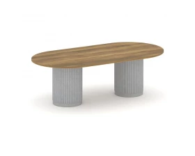Стол переговорный овальный PR.C.SPRG-007.D 2400х1200х750 Felto images