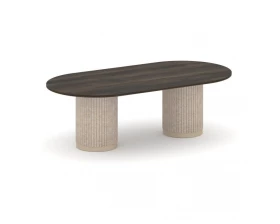 Стол переговорный овальный PR.C.SPRG-007.D 2400х1200х750 Felto images