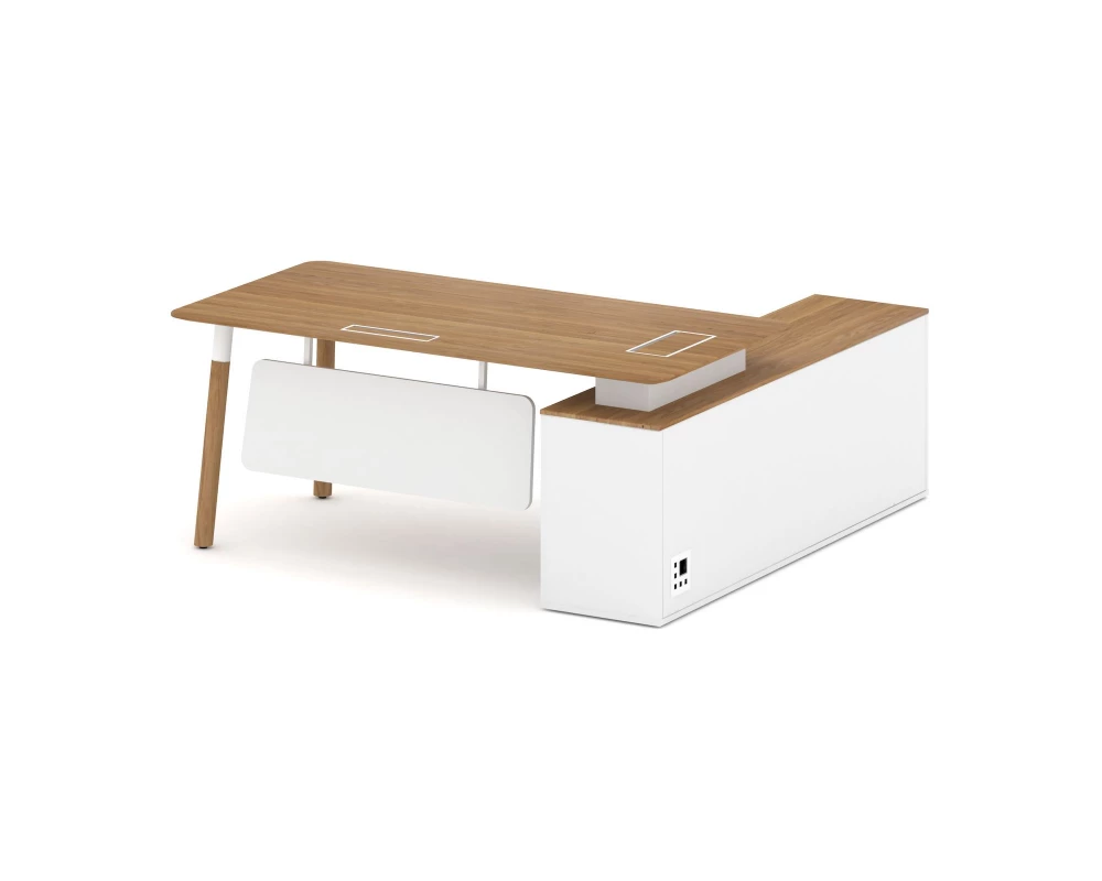 Стол руководителя левый 1800x1798x750 Fresco