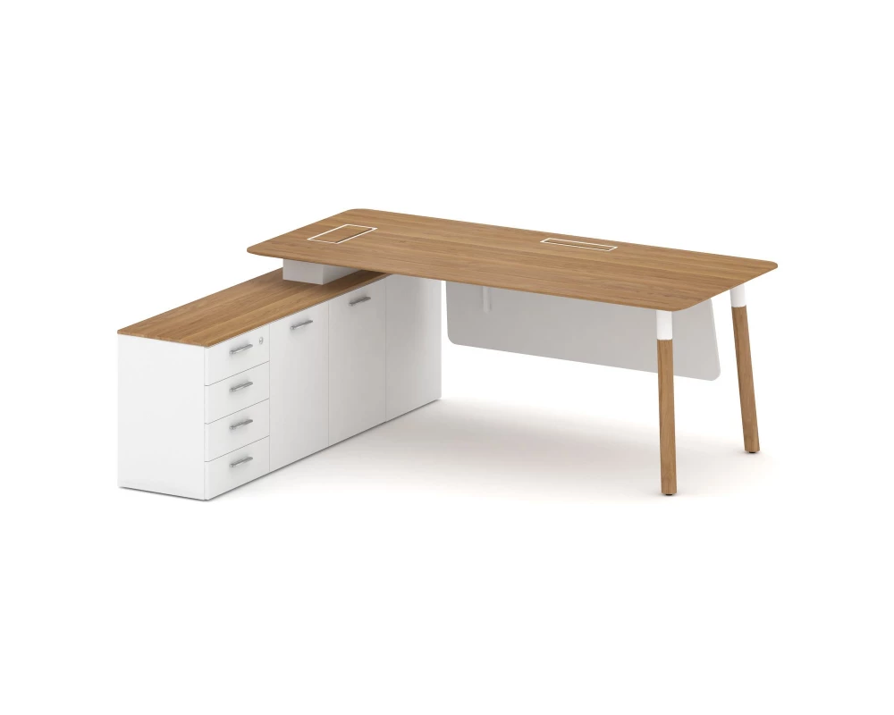 Стол руководителя левый 2000x1798x750 Fresco