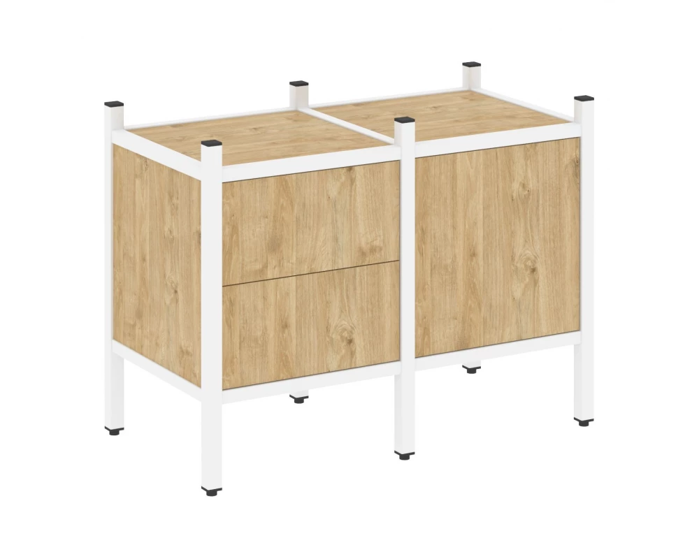 Прямой стеллаж L-01 862x446x636 Loft