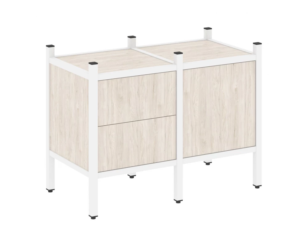 Прямой стеллаж L-01 862x446x636 Loft