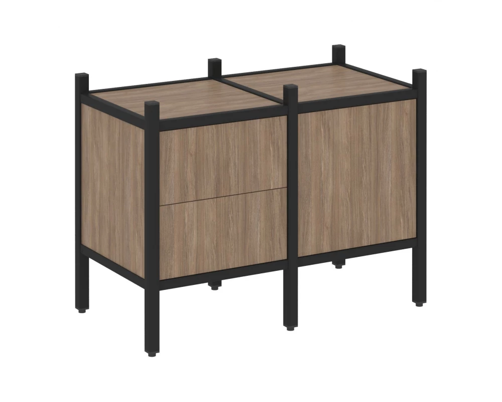 Прямой стеллаж L-01 862x446x636 Loft