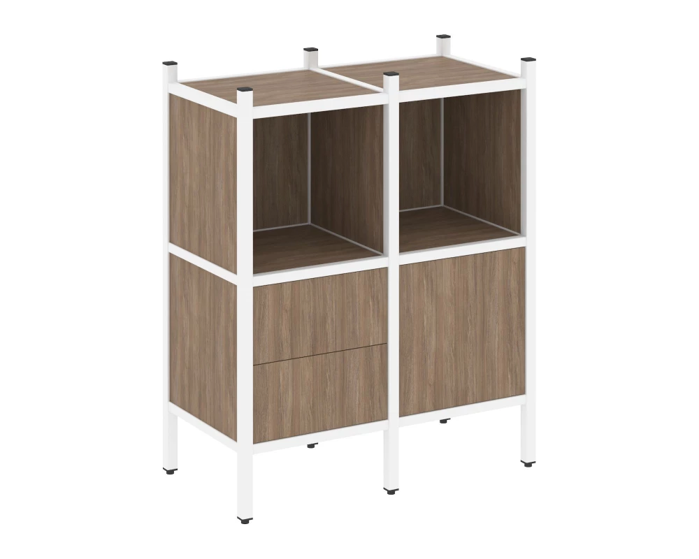 Прямой стеллаж L-02 862x446x1047 Loft