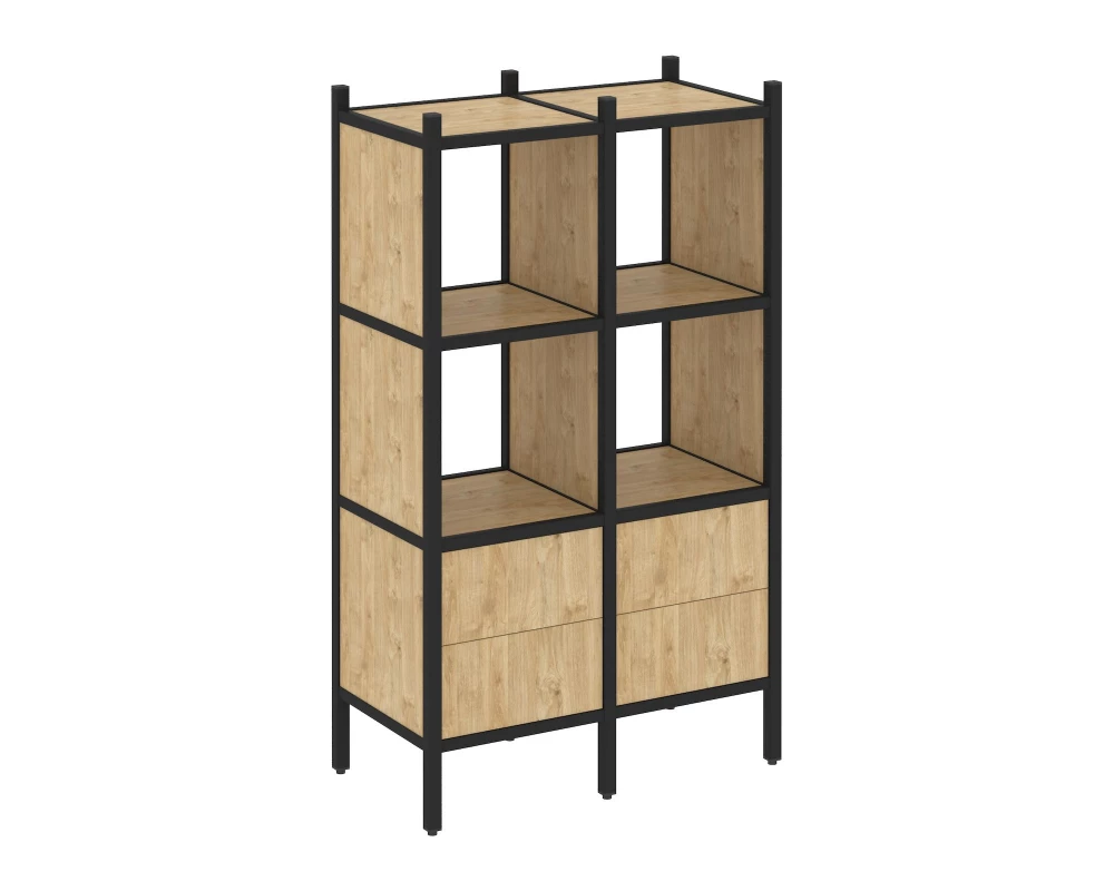 Прямой стеллаж L-03 862x446x1458 Loft