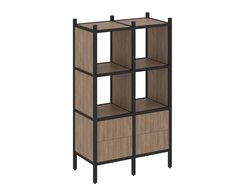 Прямой стеллаж L-03 862x446x1458 Loft