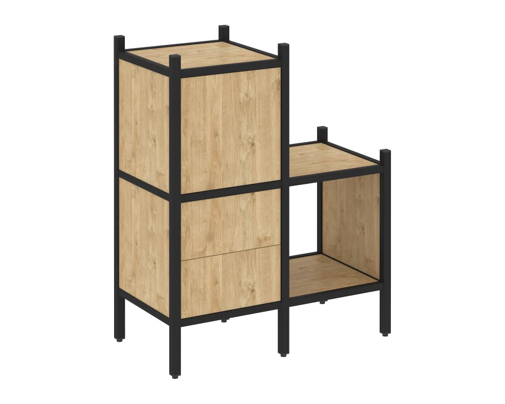 Прямой стеллаж L-11 862x446x1047 Loft