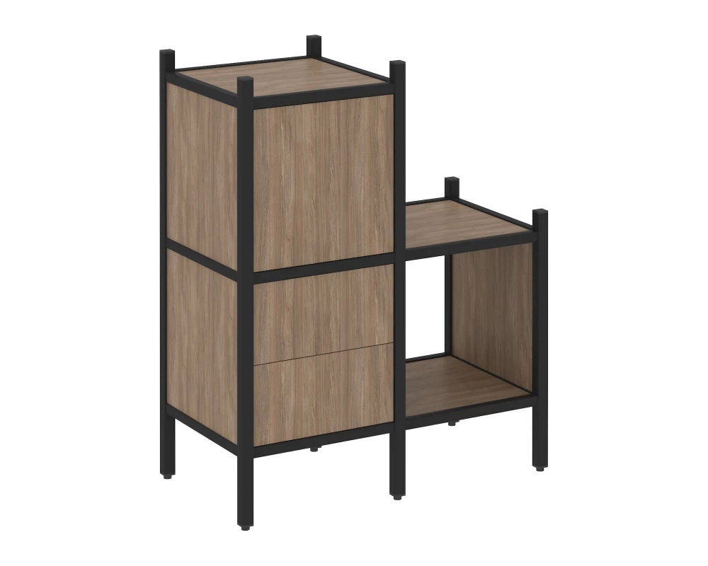 Прямой стеллаж L-11 862x446x1047 Loft