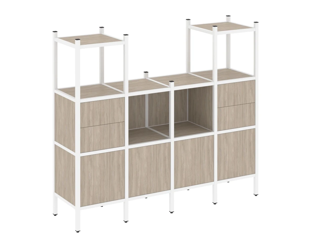 Прямой стеллаж L-14 1694x446x1458 Лофт / Loft