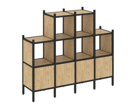 Прямой стеллаж L-16 1694x446x1458 Лофт / Loft images