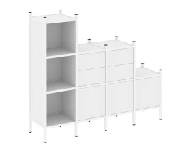 Прямой стеллаж L-17 1278x446x1458 Лофт / Loft images