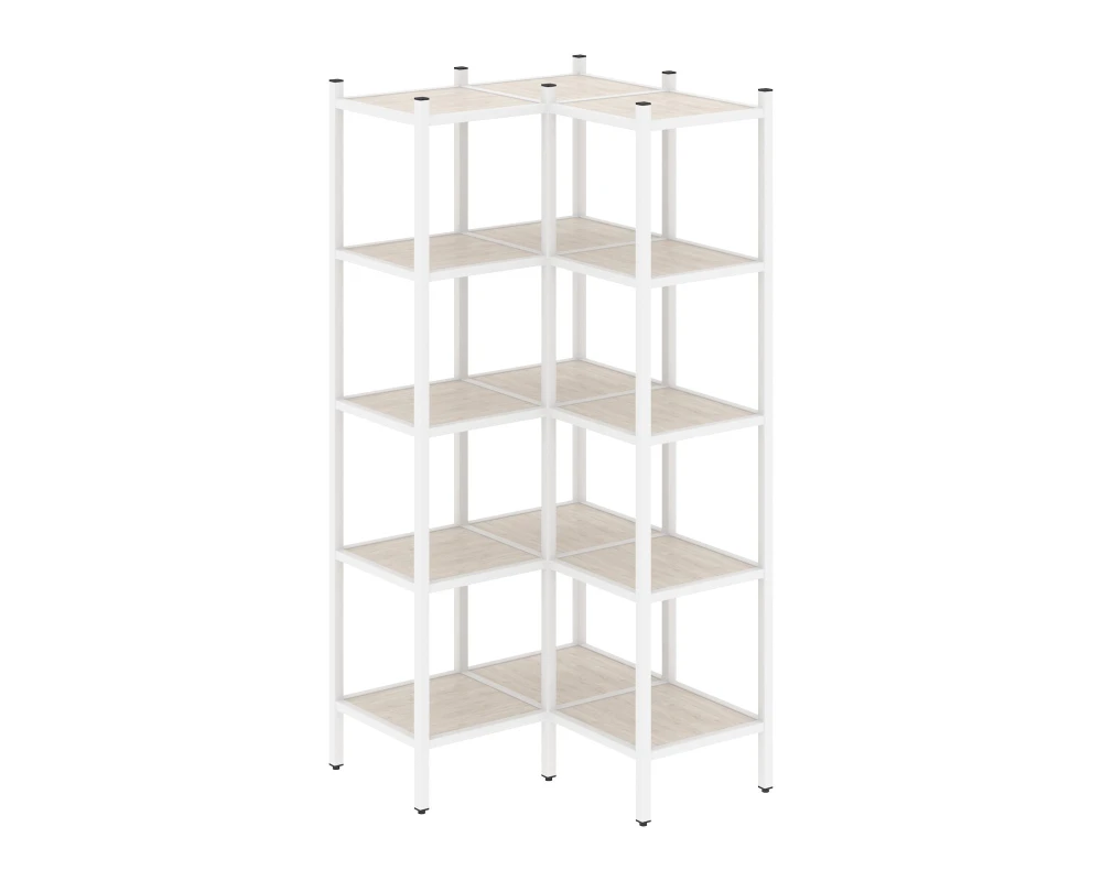 Угловой внутренний стеллаж L-32 862x862x1869 Лофт / Loft