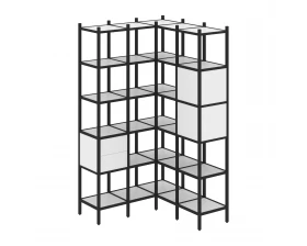 Угловой внутренний стеллаж L-34 1278x1278x2280 Loft images