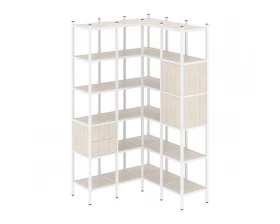 Угловой внутренний стеллаж L-34 1278x1278x2280 Loft images