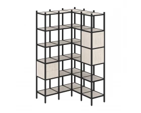 Угловой внутренний стеллаж L-34 1278x1278x2280 Loft images