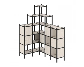 Угловой внутренний стеллаж L-43 1278x1694x2280 Loft images