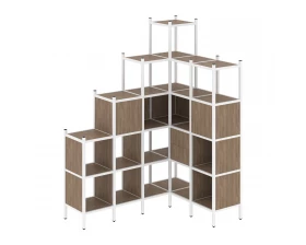 Угловой внутренний стеллаж L-44 1694x1278x2280 Loft images