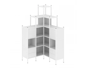 Угловой внутренний стеллаж L-45 1278x1278x2280 Loft images