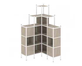 Угловой внутренний стеллаж L-45 1278x1278x2280 Loft images