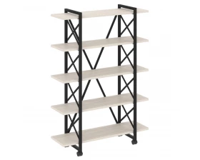 Стеллаж на колесных опорах - 5 полок 1200х400х1704 Loft images