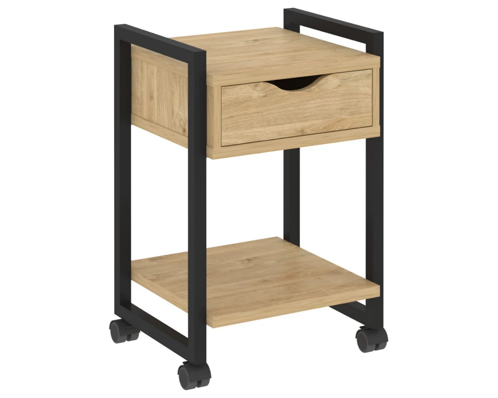 Тумба на колесных опорах с ящиком и полкой 500х460х767 Loft