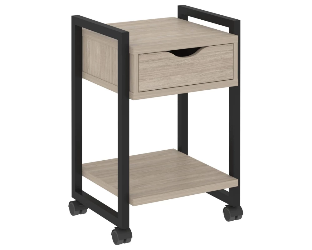 Тумба на колесных опорах с ящиком и полкой 500х460х767 Loft