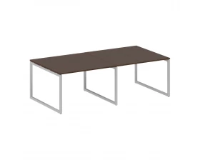 Перег. стол (2 столешницы) на О-образном м/к 2400x1235x750 Metal System Quattro 4x4 images