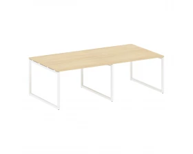 Перег. стол (2 столешницы) на О-образном м/к 2400x1235x750 Metal System Quattro 4x4 images