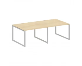 Перег. стол (2 столешницы) на О-образном м/к 2400x1235x750 Metal System Quattro 4x4 images