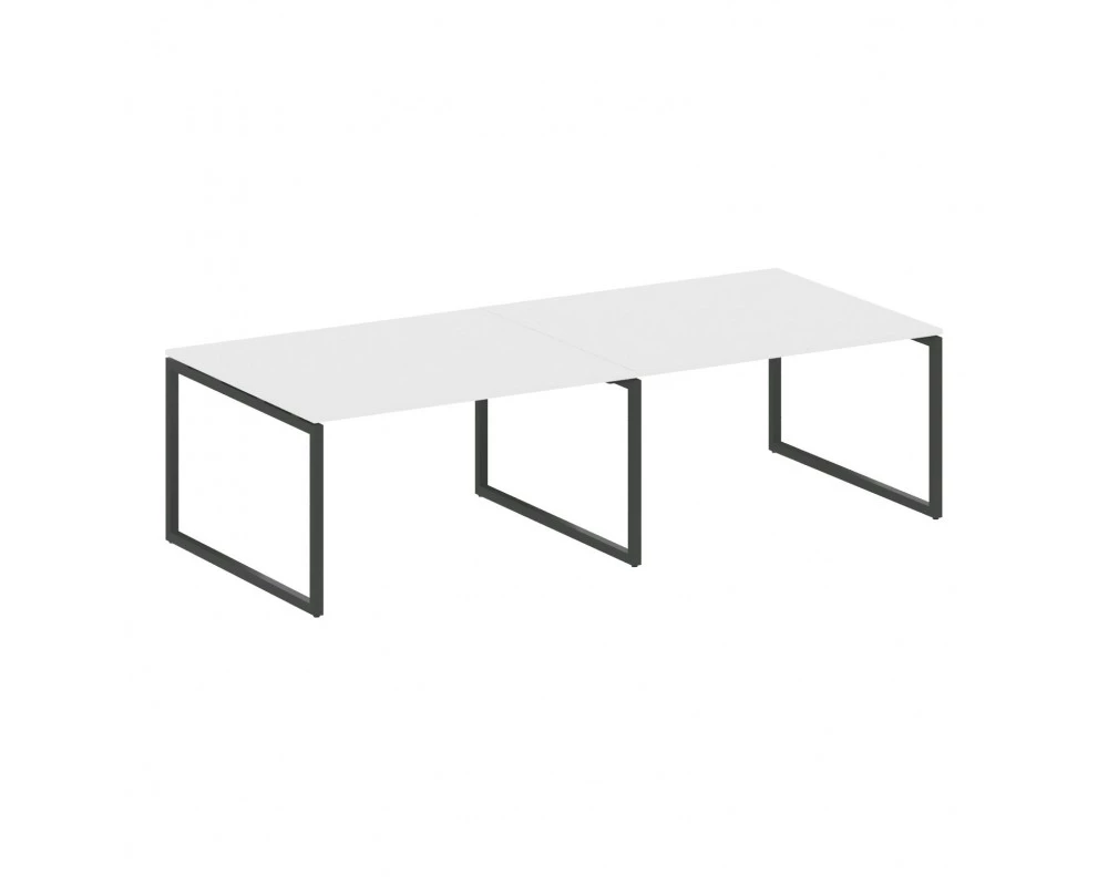 Перег. стол (2 столешницы) на О-образном м/к 2800x1235x750 Metal System Quattro 4x4