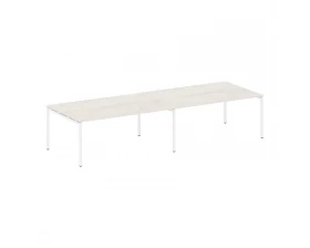Переговорный стол (2 столешницы) на П-образном м/к 3600x1235x750 Metal System Quattro 4x4 images